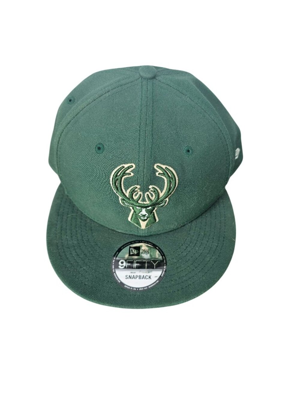 New Era 9Fifty Snapback Hat Milwaukee Bucks Green NBA Adjustable Cap